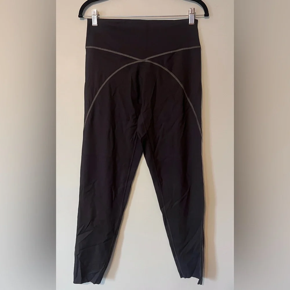 Aerie Offline Goals 7/8 High-Rise Leggings Black Gray Size XL‎ - Picture 3 of 8